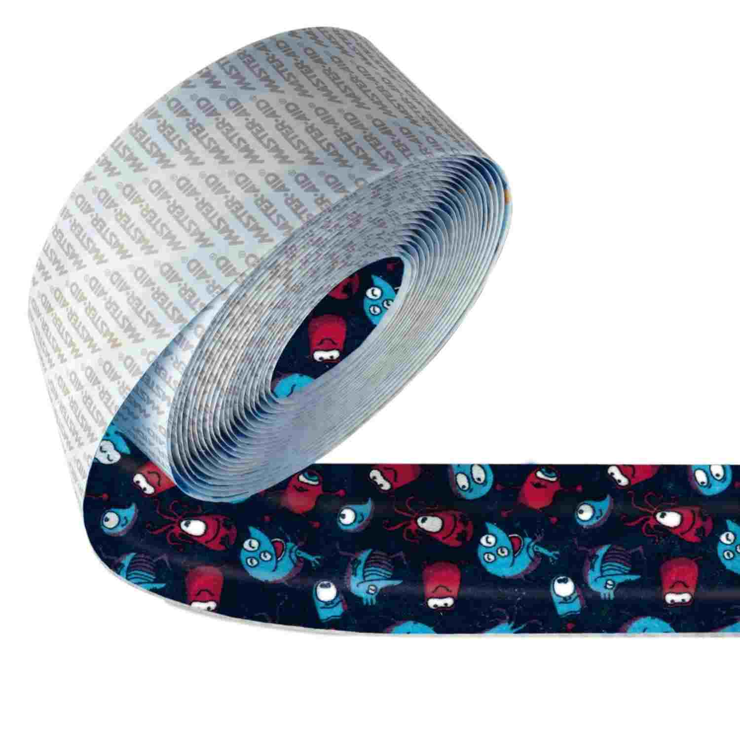 MAXI color Monster (Leuchtet im Dunkeln) - Wundschnellverband für Kinder, von der Rolle - 4 cm x 5 m